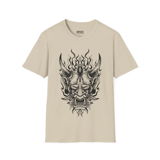 Oni Mask T-Shirt Sand & Graphite Heather